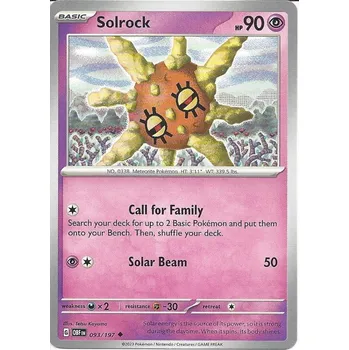 Sběratelská karetní hra Pokémon karta Solrock 093/197