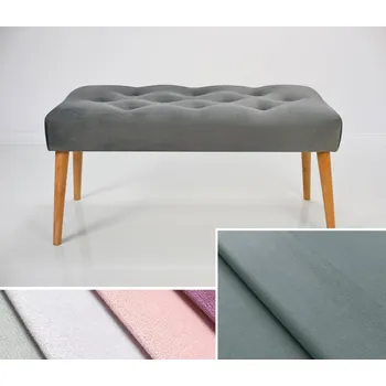Čalouněná lavice DARINA 110x30x42 cm, barva šedá