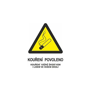 ARCH Kouření povoleno plast A5