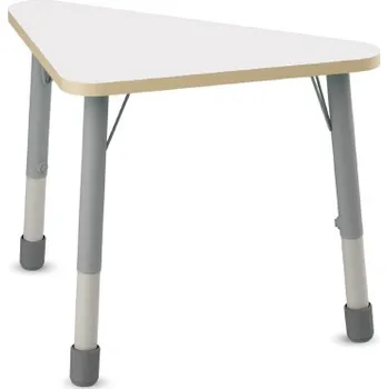 Psací stůl Výškově stavitelný stůl trojúhelník - Bílá 1-3