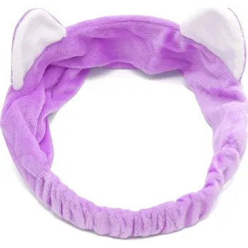 Čelenka Doplněk do vlasů | látková čelenka kočičí uši - NACHOVÝ