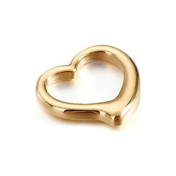 Přívěsek OK1441-GD Zlacený ocelový přívěšek srdíčko