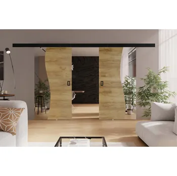 Interiérové dveře KIER Posuvné dveře FALA DUO | 152 cm Barva: Dub craft zlatý