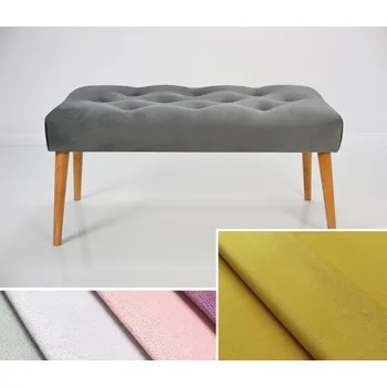 Čalouněná lavice DARINA 90x30x42 cm, barva hořčicová