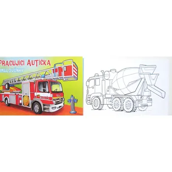 omalovánky Omalovánky A5 pracující autíčka