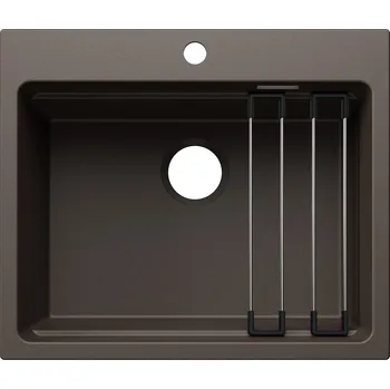 Granitový dřez Kuchyňský dřez Blanco Etagon 6 Kávová, bez příslušenství, s pojezdy 527752