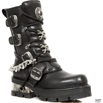 Dámské lodičky boty s klínem unisex - Itali Negro - NEW ROCK - M.1053-C1 - 40