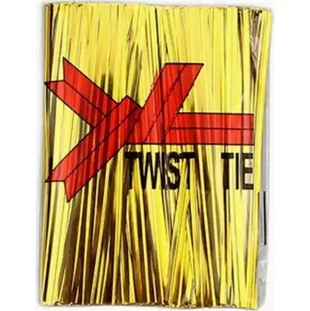 Stahovací páska Vázací pásky zlaté 10cm