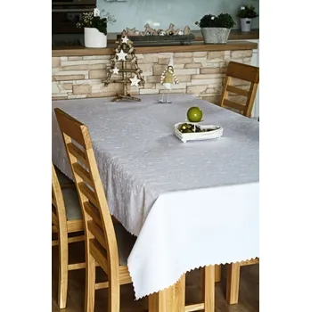 ubrus Ubrus vánoční bílá Z-2271 120x160 ovál