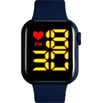 Hodinky Digitální sportovní hodinky - Modrá Žlutá