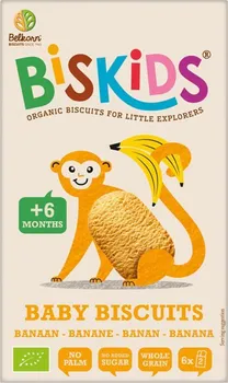 Balkorn BISkids dětské celozrnné sušenky s banánem BIO 120 g