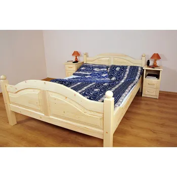 Postel Postel z masivu smrk Alice 140x200 + rošt ZDARMA
