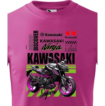 Chlapecké tričko Dětské triko Kawasaki Ninja, Barva Purpurová, Velikost 158 cm/12 roků, Canvas Dětské tričko Bezvatriko.cz 2376