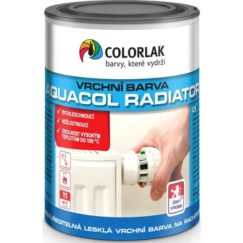 Lak na dřevo Colorlak AQUACOL RADIATOR V2077 Barva: bílá C1000, Balení: 0,6 l