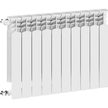 Radiátor Deskový HLINÍKOVÝ radiátor G500F 10-segmentový WHITE universální BOČNÍ
