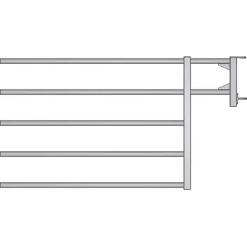 Výsuvný díl stájové 5-trubkové zábrany JOURDAIN EX5 - spodní otvor pro napáječku