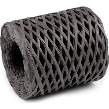 Lýko rafie přírodní, k pletení tašek, šíře 5-8 mm, barva 7 šedá tmavá