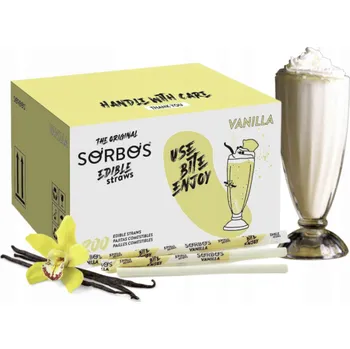 Gastro obaly Jedlá brčka Sorbos vanilka, bez alergenu a bez lepku (min. počet 200ks)