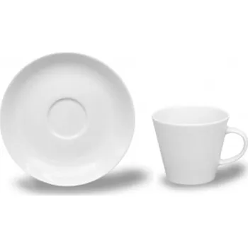 Thun Tom kávový šálek s podšálkem bílý nedekorovaný 100ml