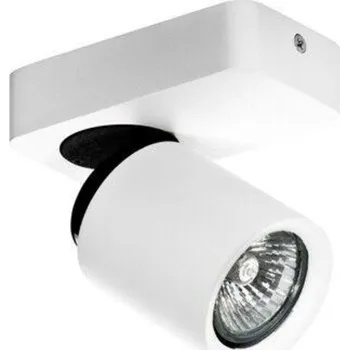 Nástěnné svítidlo Stropní a nástěnné bodové svítidlo AZzardo Tomi 1 white/grey AZ0662 GU10 1x50W IP20 12cm bílo-šedé