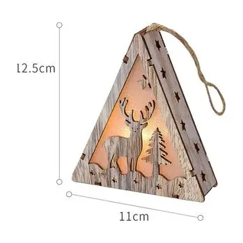 Svícen Dřevěný svícen | svícen na čajovou svíčku - Trojúhelníkový los