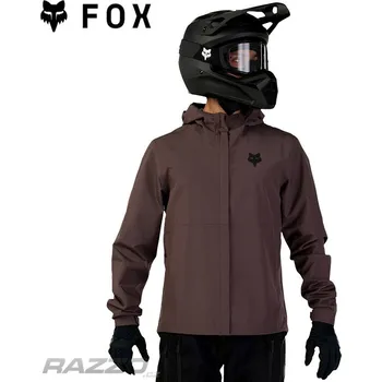 Cyklistická bunda Enduro bunda FOX Ranger Off Road Packable Waterproof Jacket Purple M