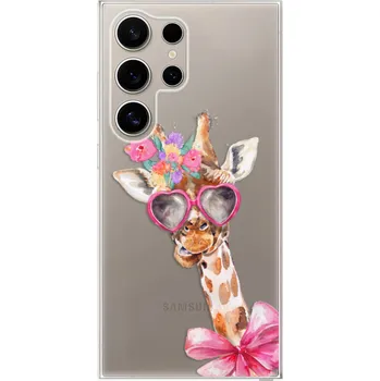 Pouzdro na mobilní telefon Odolné silikonové pouzdro iSaprio - Lady Giraffe - Samsung Galaxy S24 Ultra