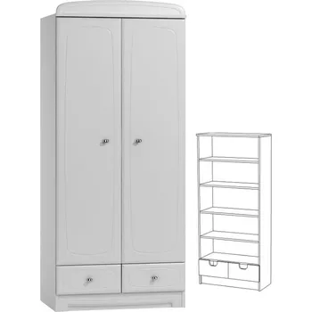 Dětská skříň Skříň N25 - Bianco bílá