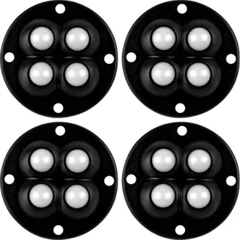 Pojezdové kolečko Transportní pojezdy pod nábytek 4ks nylon (BA4N)