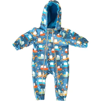 Kojenecká kombinéza Monkey Mum® Softshellová kombinéza s membránou – Hravé staveniště - vel. 62/68, 74/80 62/68