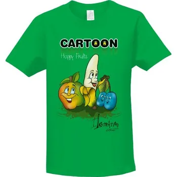 Tričko s potiskem Veselé usměvavé ovoce dětské