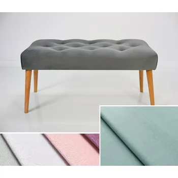 Čalouněná lavice DARINA 100x40x42 cm, barva šedozelená