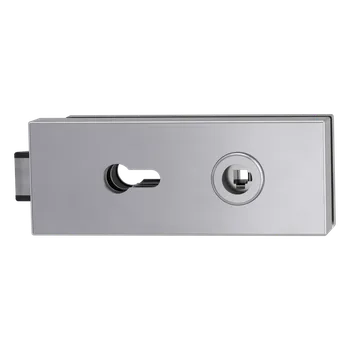 Dveřní kování GK - PURISTO S - ZÁMEK na skleněné dveře - PZ kování na sklo PZ otvor BN - Broušená nerez (71)