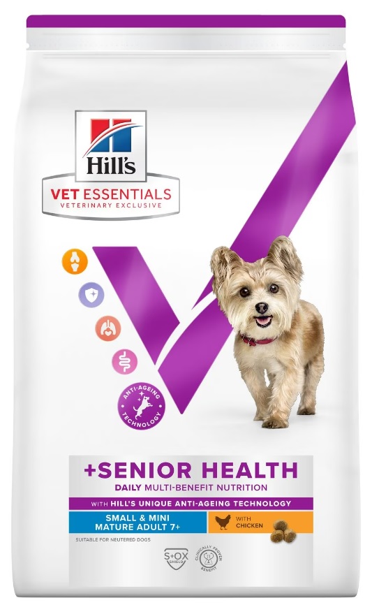 Hill s Pet Nutrition Vet Essentials Dog Senior Small Mini Multi Benefit and Senior Health Chicken 2 kg od 386 K Zbozi.cz