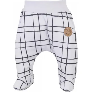 Kojenecké bavlněné polodupačky Mini bear šedé