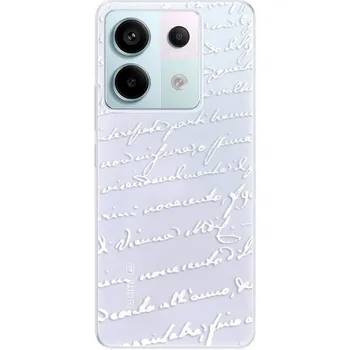 Pouzdro na mobilní telefon Odolné silikonové pouzdro iSaprio - Handwriting 01 - white - Xiaomi Redmi Note 13 Pro 5G / Poco X6 5G