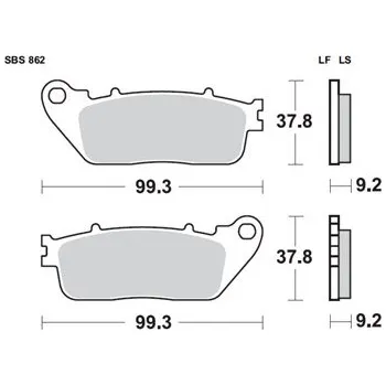 Motodíl Brzdové destičky Brembo zadní HONDA VFR 1200 F V4 rok 10-19