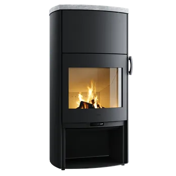 Krbová kamna Krbová kamna Heta Icon-line Eclipse XL S s akumulací Varianty krbových kamen: Horní deska mastek + spodní dvířka dřevníku