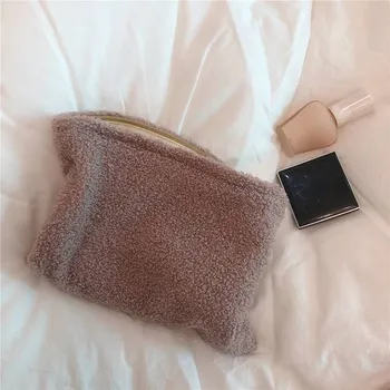 Kosmetická taška Vlněná kosmetická taštička - Nachový