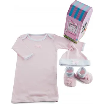 Kosmetická sada Kojenecký dárkový set 3 díly - růžová