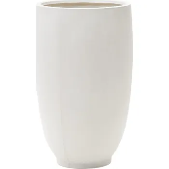 Květináč Bílý cementový zahradní květináč Kave Home Aiguablava Ø 76 cm