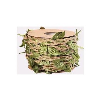 Svatební dekorace Dekorace na svatbu | dekorační provázek s lístky, délka - 5 m - V6