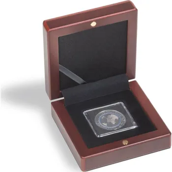 Obal pro sběratelský předmět Mahagonová etuje pro 1 kapsli Quadrum MINI