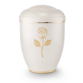 Smuteční dekorace Ekologická urna Creatio II - Růže/Bílá