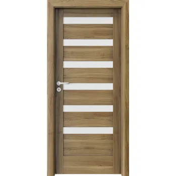 Interiérové dveře Porta Doors Interiérové dveře se zárubněmi Verte Home D6 Dekor: akát medový, Šířka - orientace: 80 cm - levé
