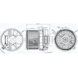 vnitřní ventilátor MAGNETI MARELLI 069412272010