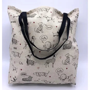 PLÁTĚNÁ REŽNÁ TAŠKA PEJSCI III, CZECH MADE (Taška s pejsky, pejsek)