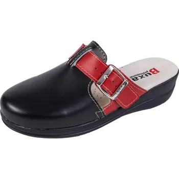 Pracovní obuv Buxa Dámská zdravotní obuv MED20 černá s červeným páskem přes nárt Velikost: 35