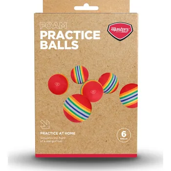 Golf Masters foam practice balls tréninkové pěnové míčky 6ks