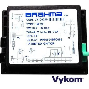 Příslušenství ke kotli Řídící a zapalovací automatika Brahma CM 32 F, Tw 20s, Ts 10s